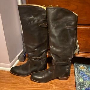 Frye Tall Leather Boots Sz 10